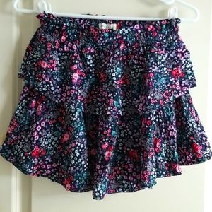 Aeropostale Skirt Floral Mini Peasant Bohemian Country Western NWT XS
